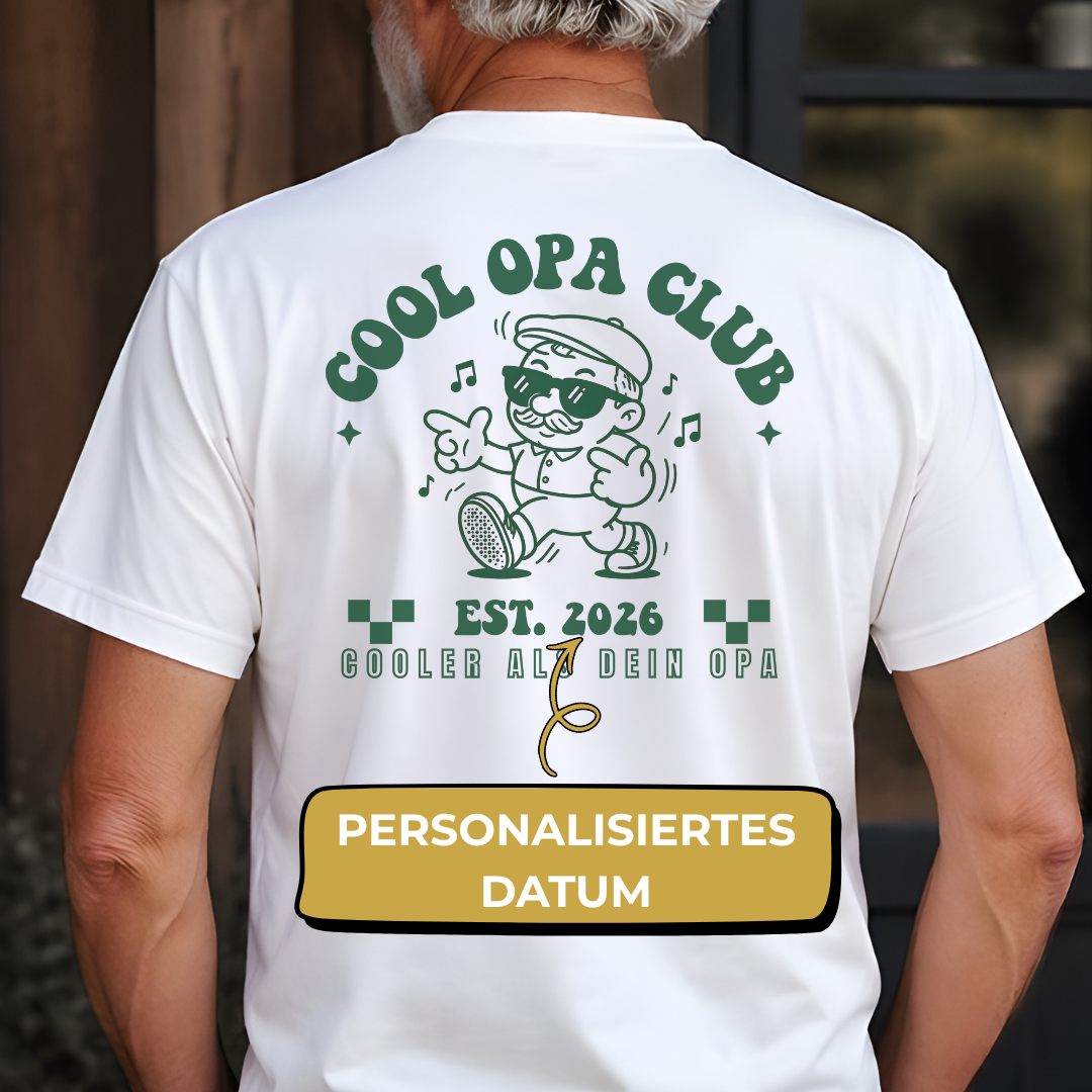 Personalisiertes Opa Shirt - "Cool Opa Club"