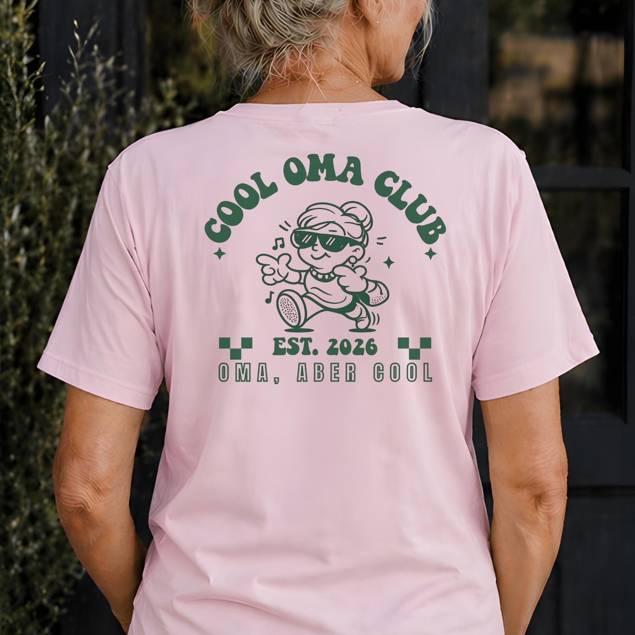 Cool Oma Club, personalisiertes Oma Shirt, Est 2026 Shirt, Geschenkidee Muttertag, Geschenk für Oma, Großmutter T-Shirt, Geburtstagsgeschenk