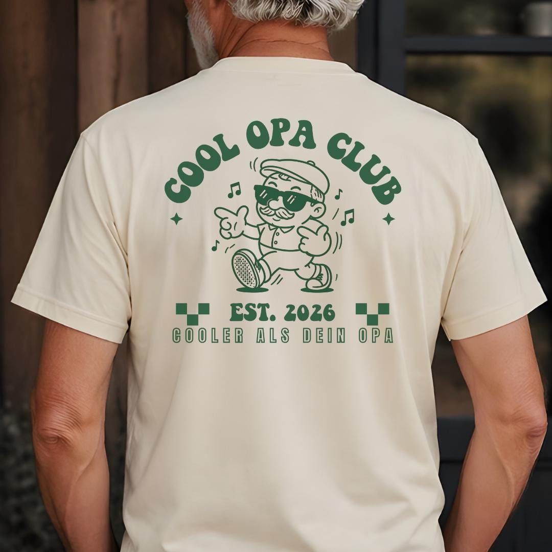 Personalisiertes Opa Shirt - "Cool Opa Club"