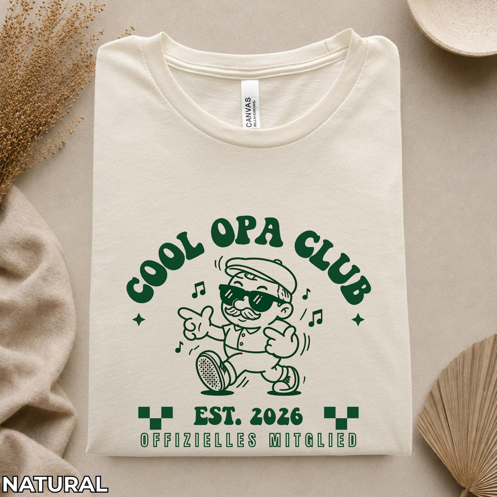 Cool Opa Club Frontdruck, Personalisiertes Opa Shirt, Opa Geschenk, Papa T-shirt, Vatertag Opa, Geschenkidee, Vatertagsgeschenk, Est. Shirt