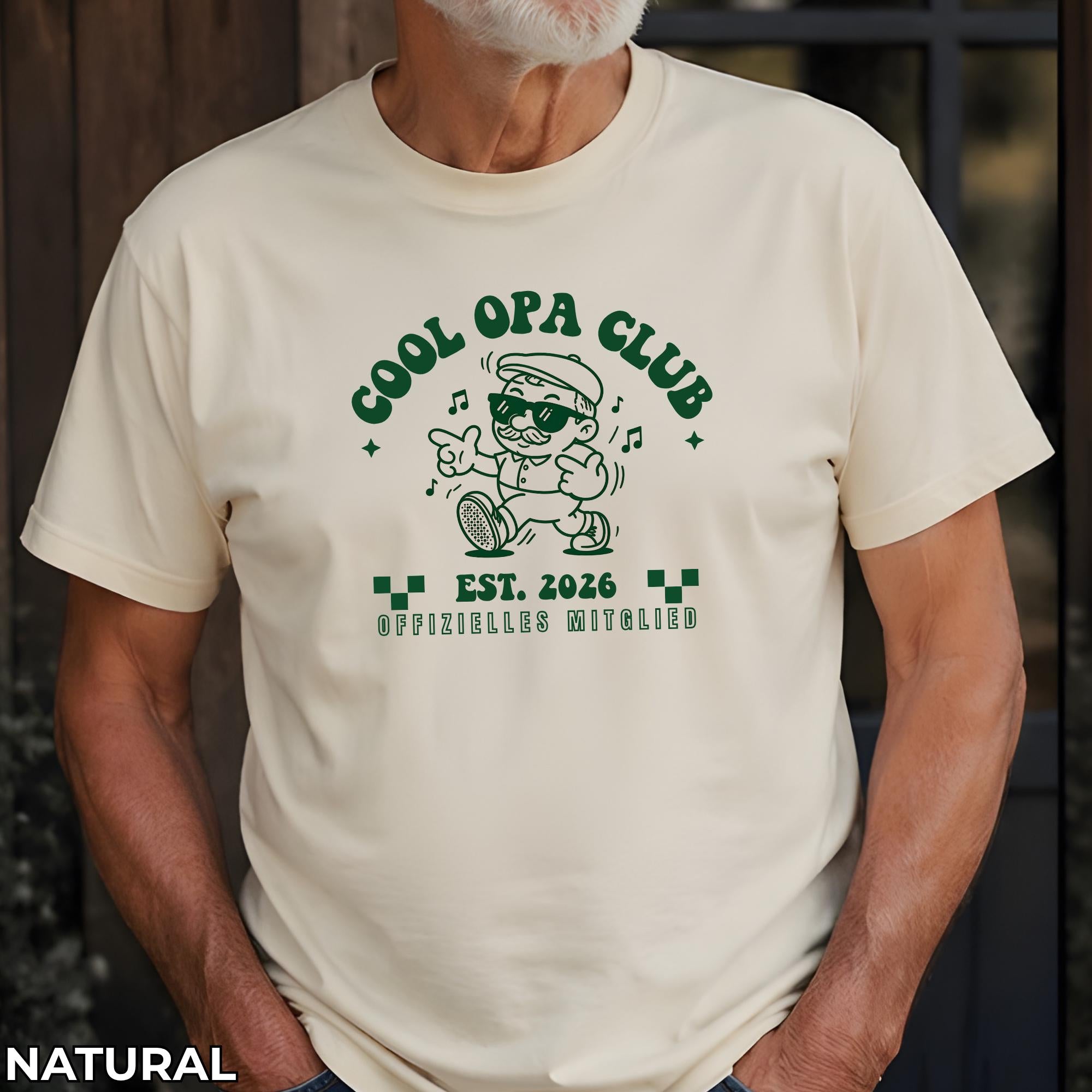Cool Opa Club Frontdruck, Personalisiertes Opa Shirt, Opa Geschenk, Papa T-shirt, Vatertag Opa, Geschenkidee, Vatertagsgeschenk, Est. Shirt