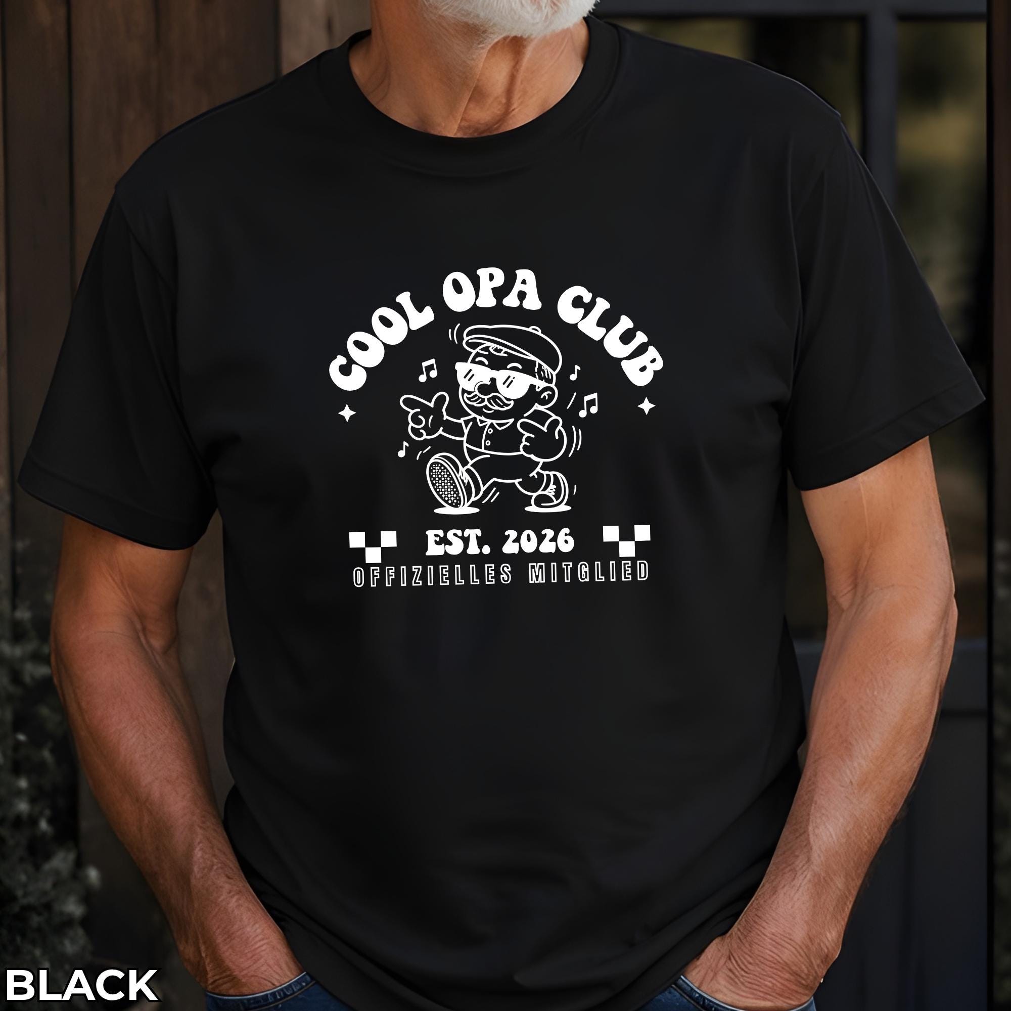 Cool Opa Club Frontdruck, Personalisiertes Opa Shirt, Opa Geschenk, Papa T-shirt, Vatertag Opa, Geschenkidee, Vatertagsgeschenk, Est. Shirt
