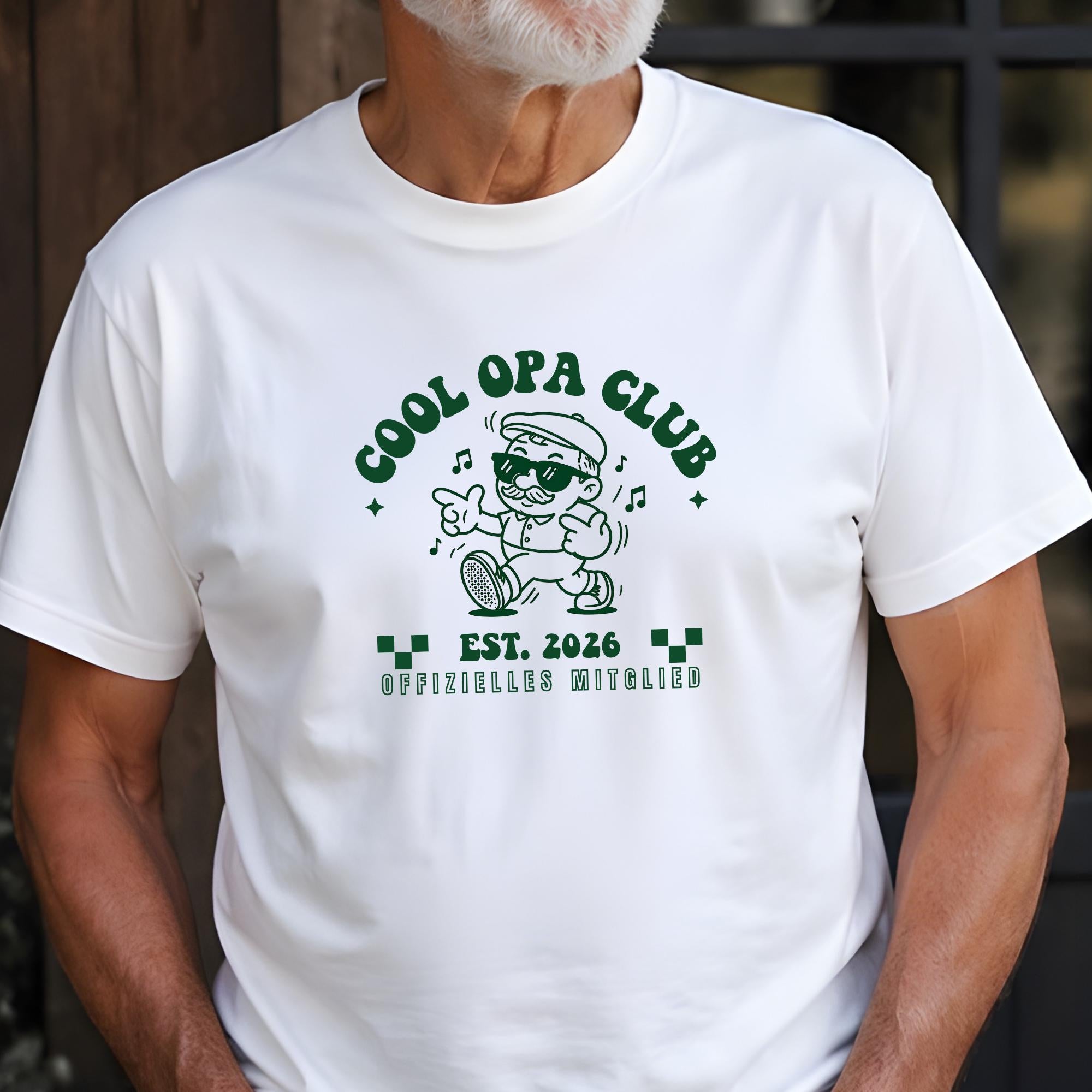 Cool Opa Club Frontdruck, Personalisiertes Opa Shirt, Opa Geschenk, Papa T-shirt, Vatertag Opa, Geschenkidee, Vatertagsgeschenk, Est. Shirt